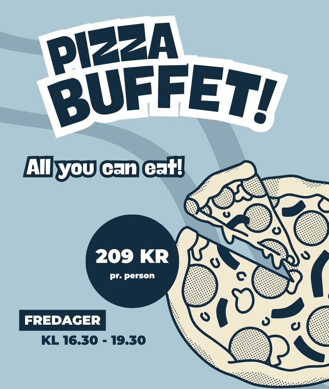 🍕 Pizzabuffeten starter opp igjen fredag 12. juni! 🔥