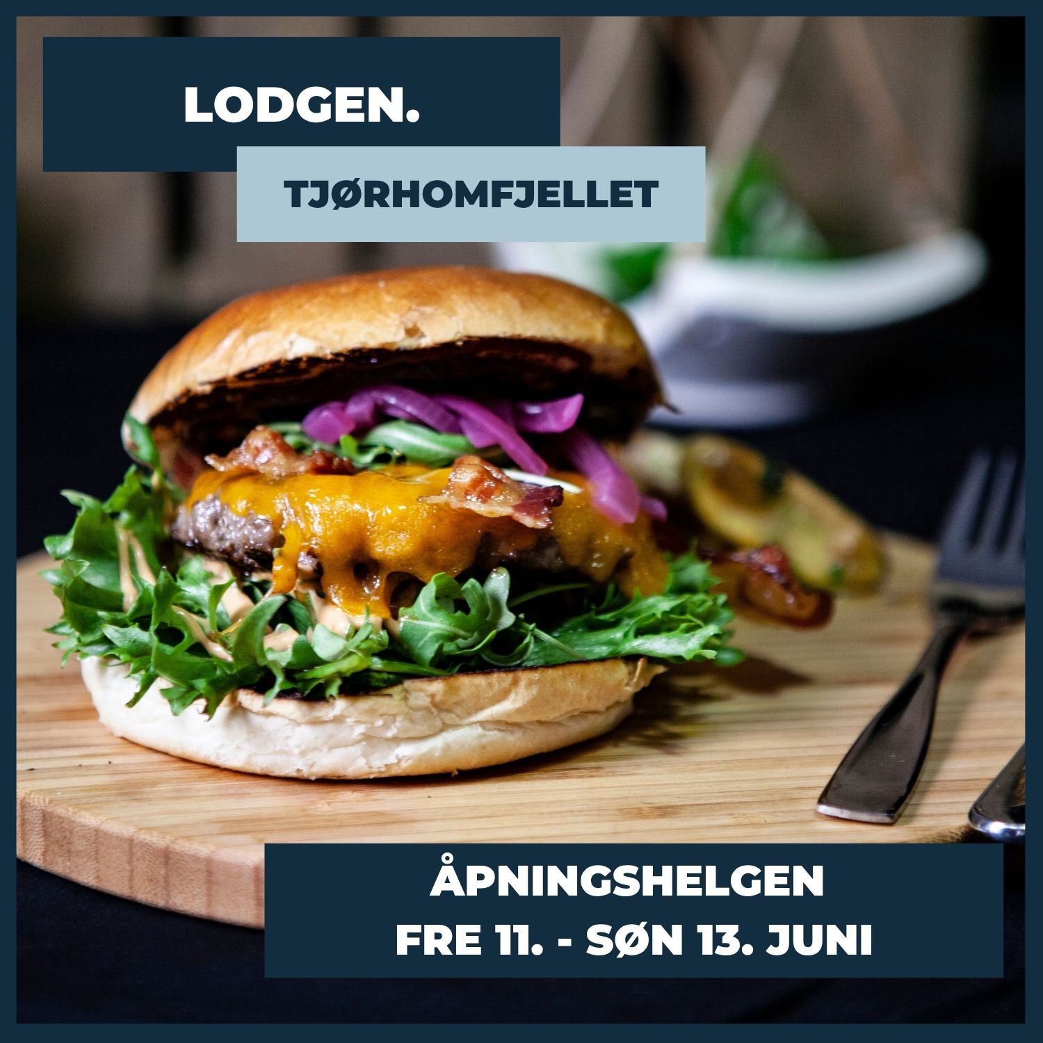 Lodgen åpner for sommersesong! 12.-14. juni 😍